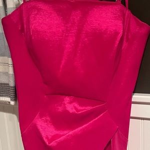 Calvin Klein- Hot Pink, Thin Spaghetti Strap Cocktail Dress, Size 10